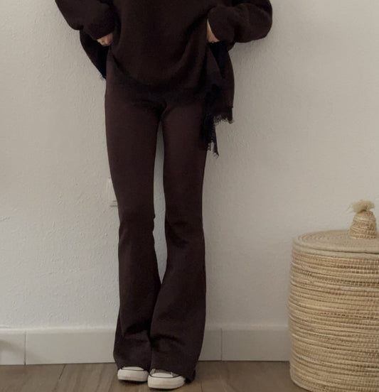 Pantalón Campana Chocolate