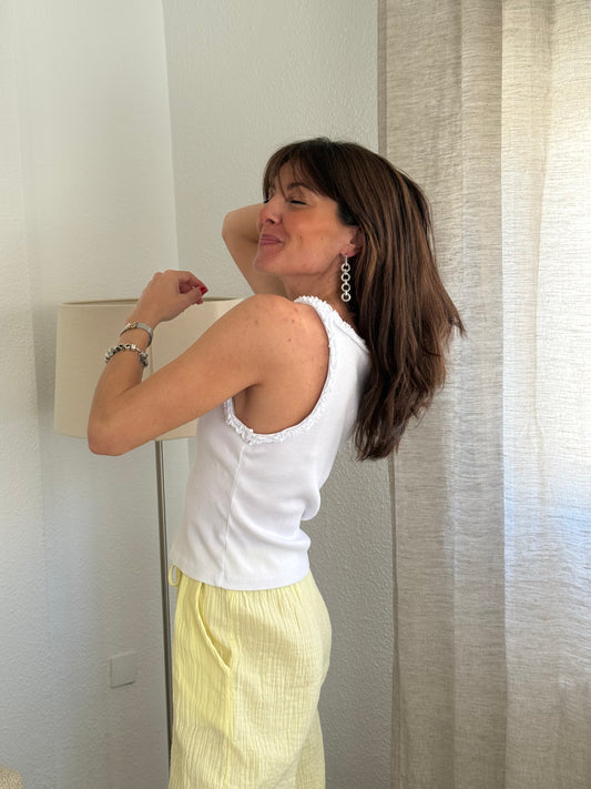 Camiseta Tirante rizado