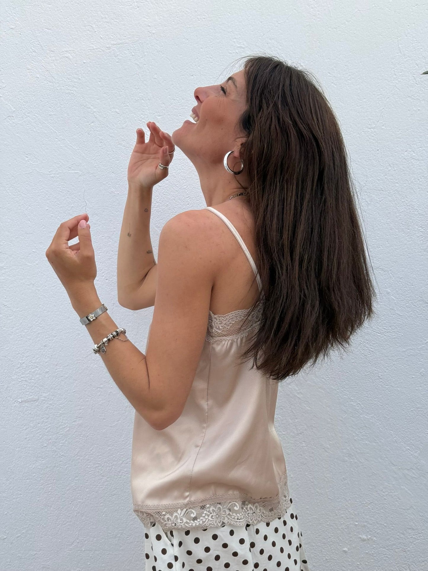 Top lencero champagne