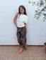 Camiseta blanca frunces