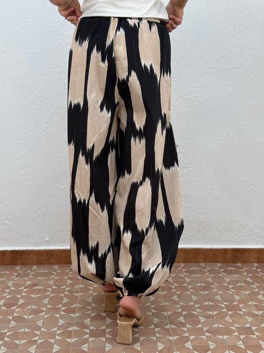 Pantalón Fluido Ikat Bicolor
