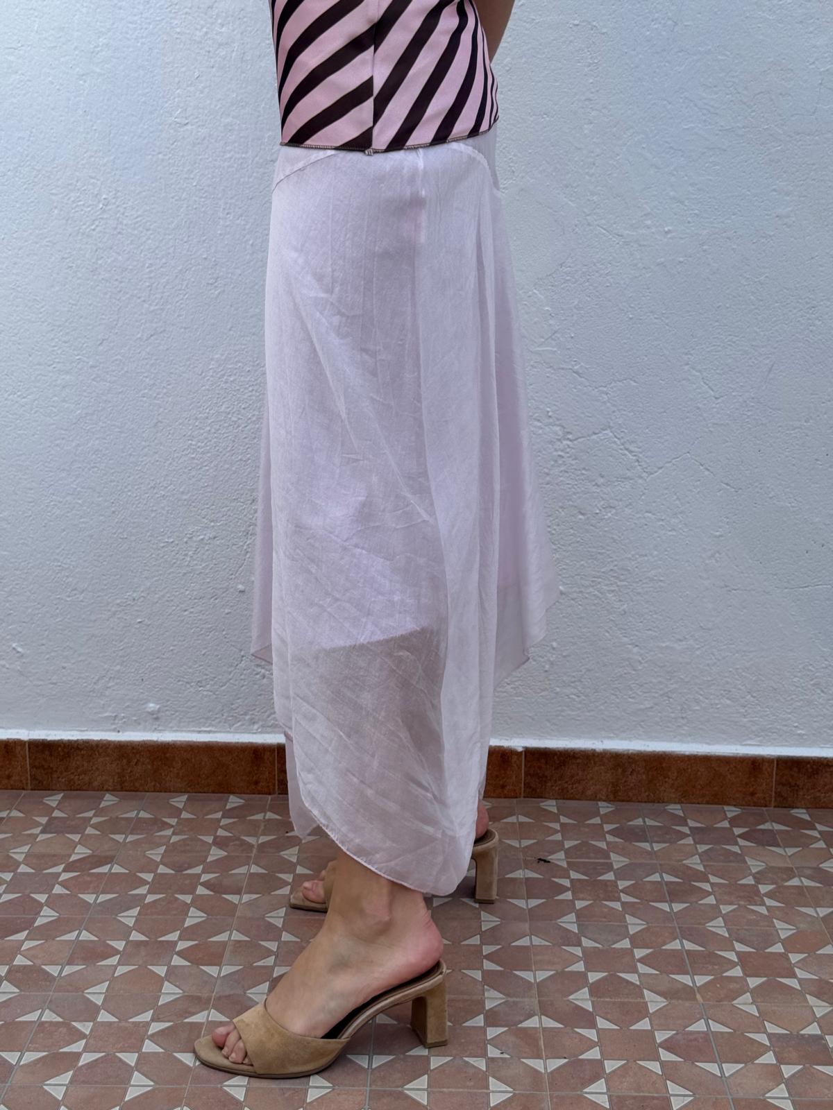 Falda Soft Asimétrica Rosa