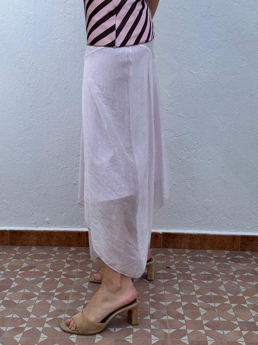 Falda Soft Asimétrica Rosa
