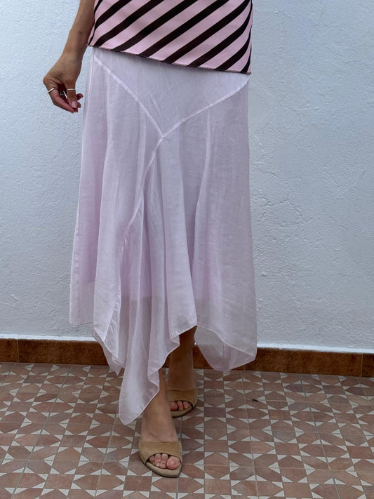 Falda Soft Asimétrica Rosa
