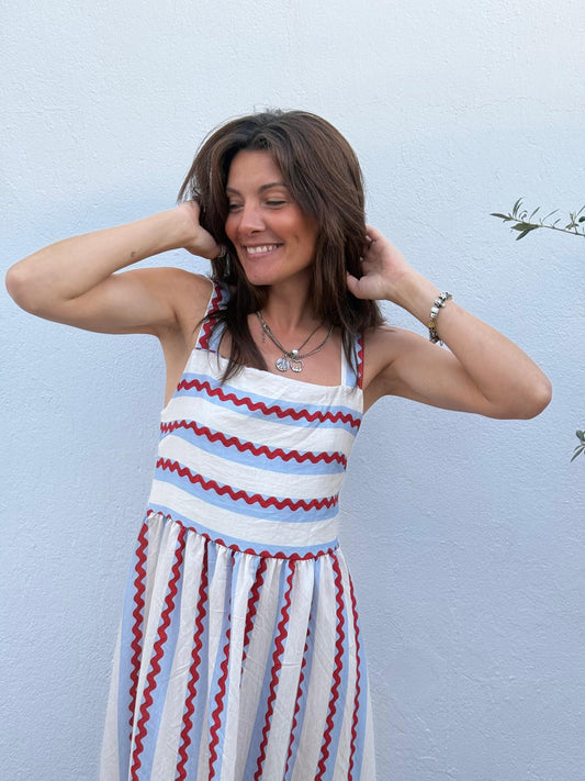 Vestido Midi Rayas Riviera