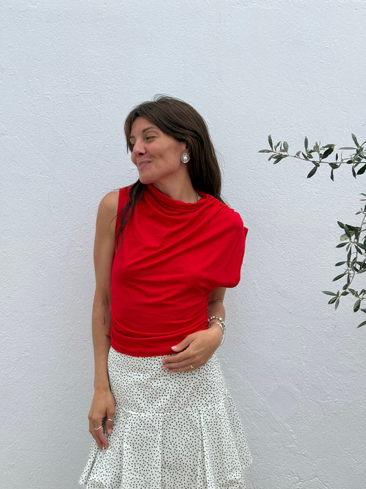 Camiseta Rojo clavel