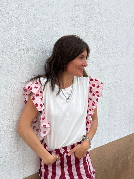 Camiseta volantes susurros de feria