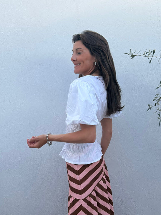 Blusa Papelín Blanca