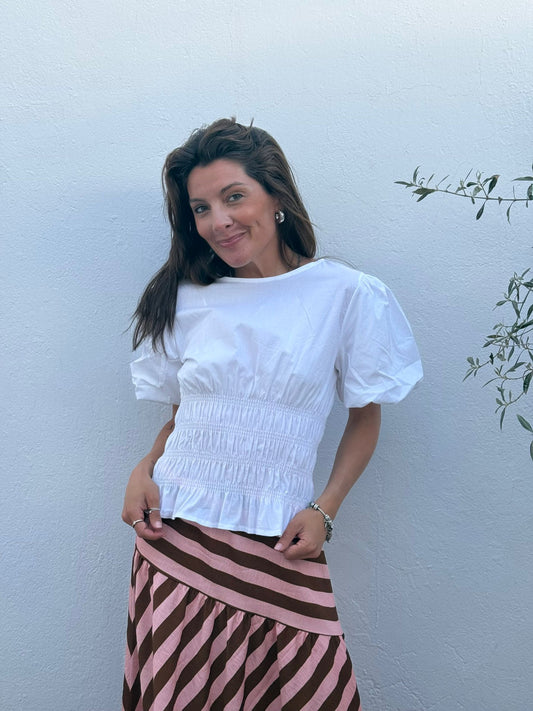 Blusa Papelín Blanca