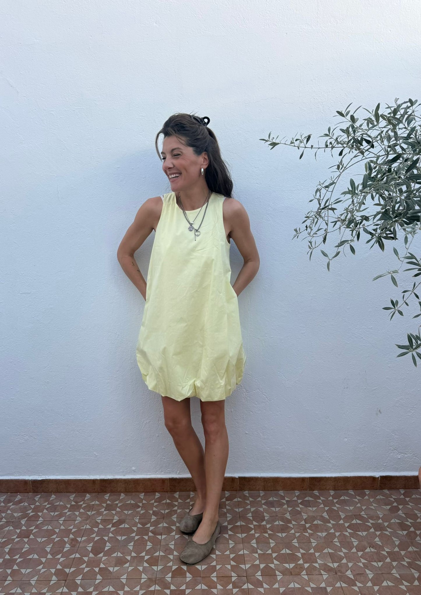 Vestido Mini Aire Amarillo