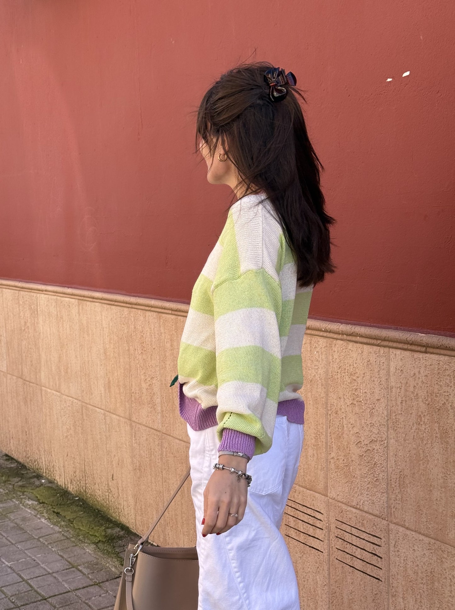 Jersey punto combinado