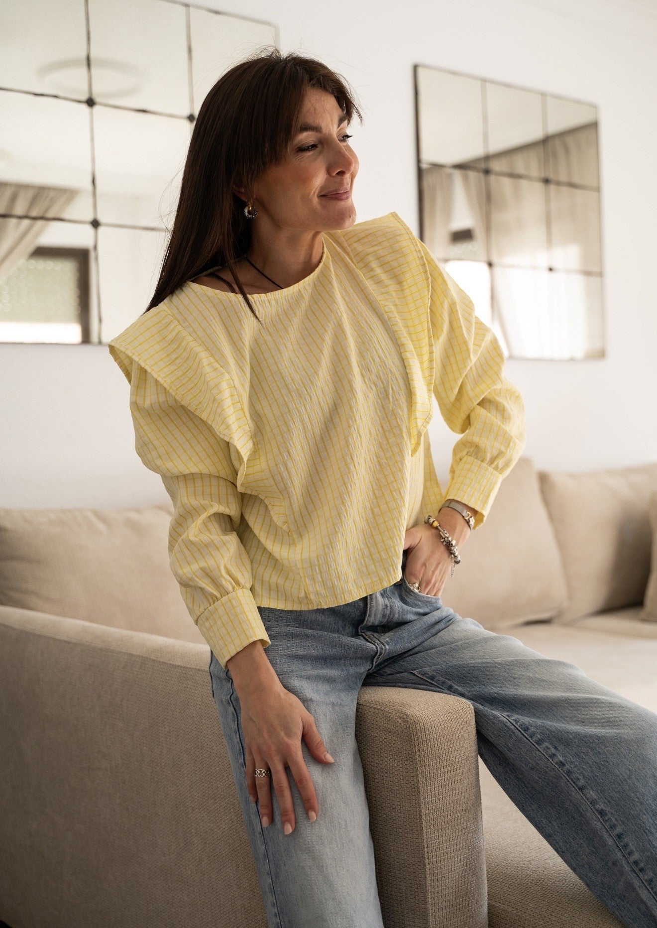 Camisa Vichy Amarilla