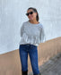 Sudadera Flecos Gris