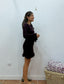 Vestido Volantes  Burdeos
