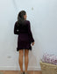 Vestido Volantes  Burdeos