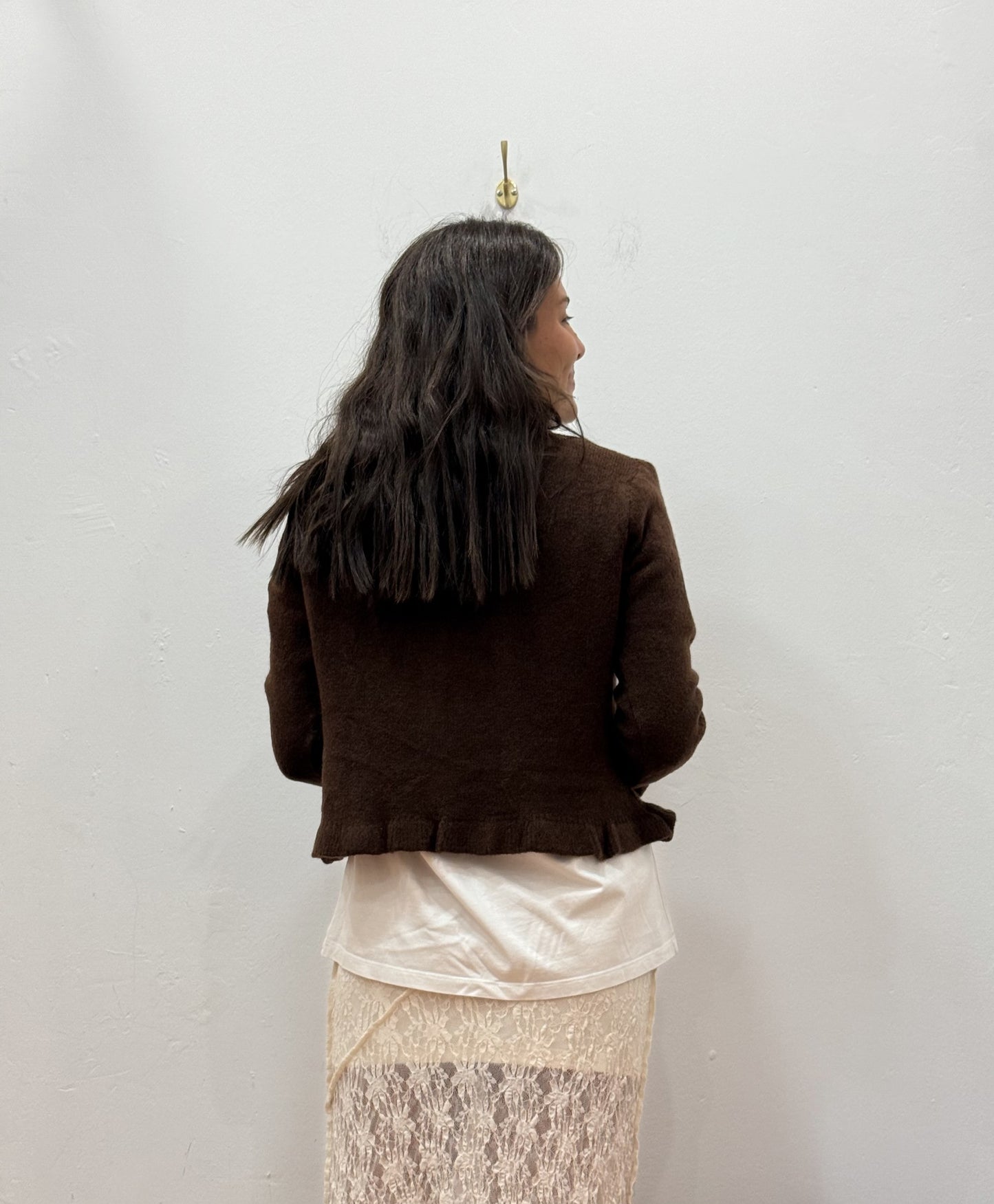 Chaqueta Volante Chocolate