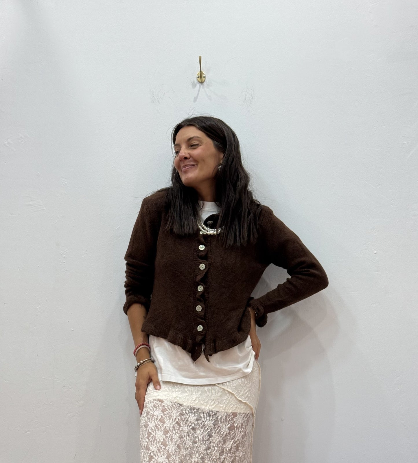 Chaqueta Volante Chocolate