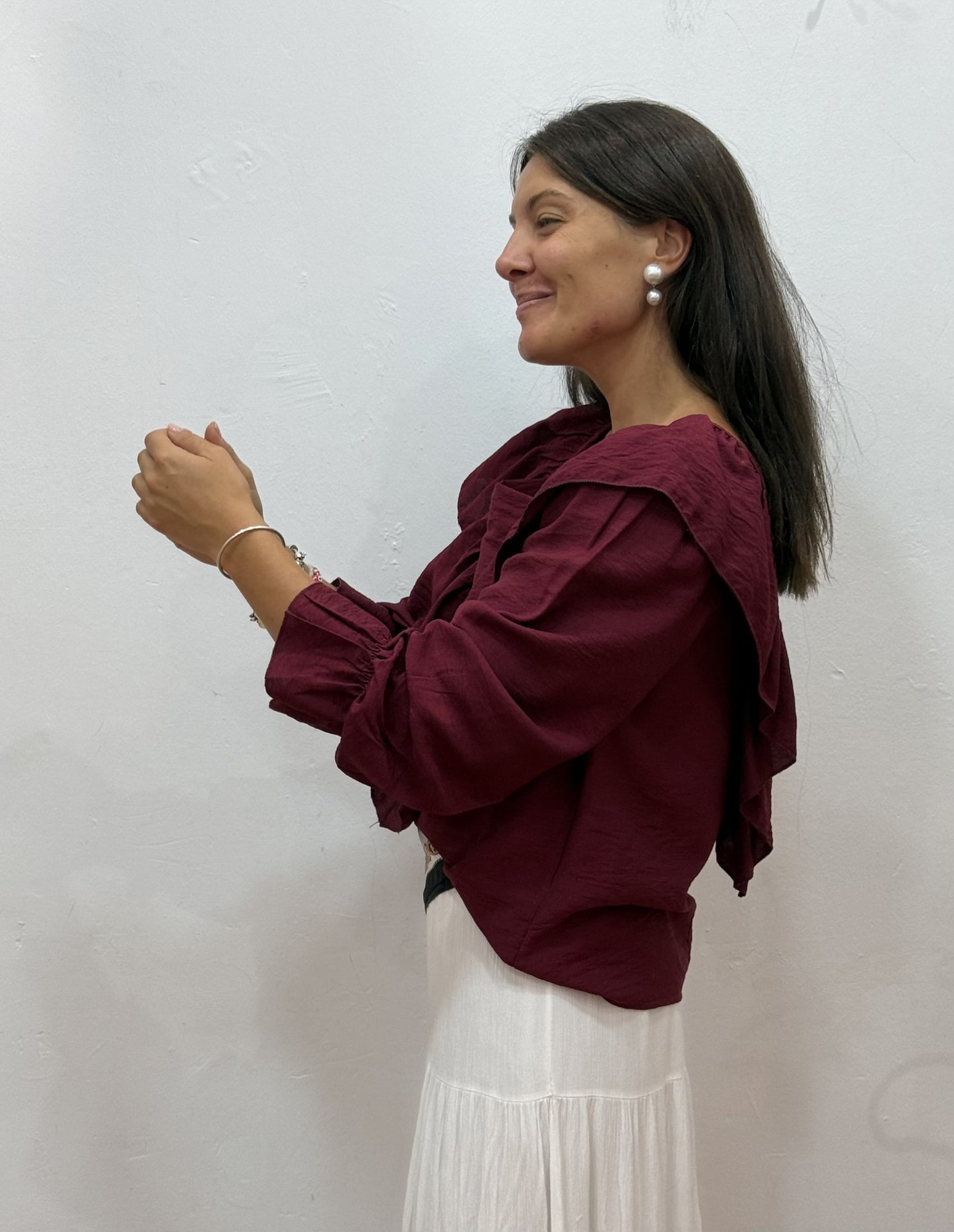 Camisa Triana Granate