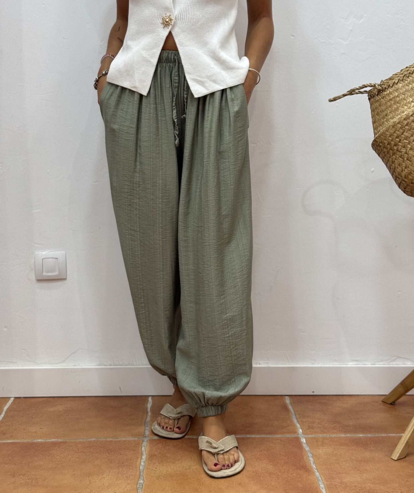 Pantalón Bombacho Verde