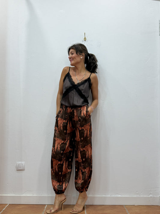 Pantalón Bombacho Satinado
