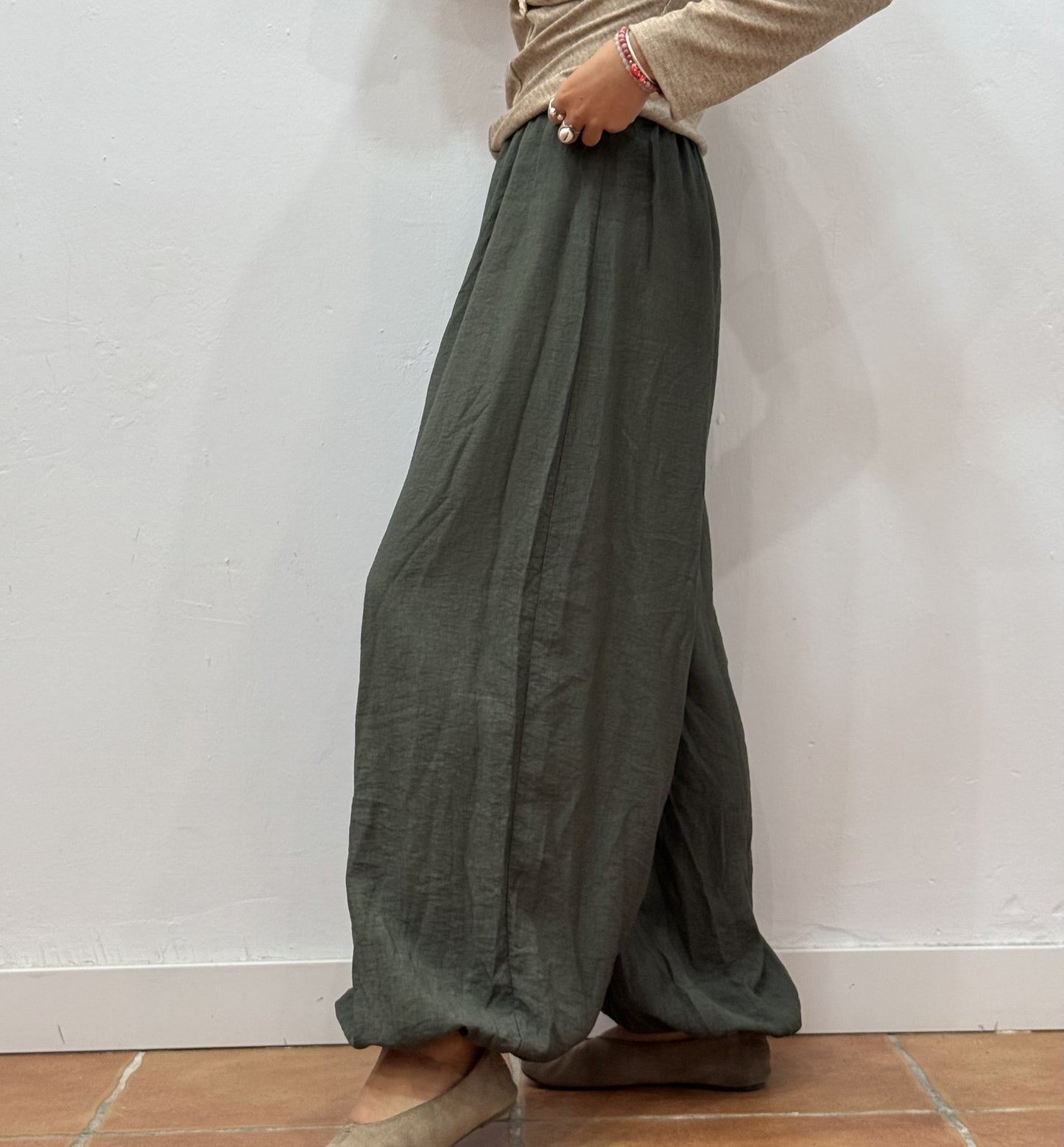 Pantalón Bombacho Verde