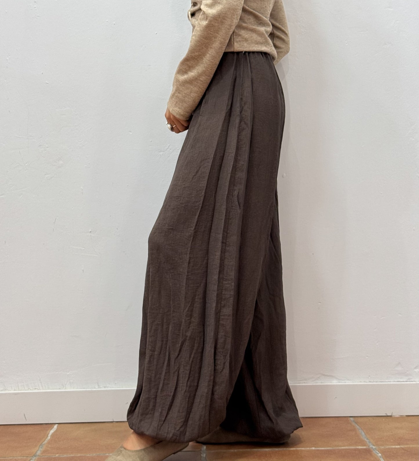 Pantalón Bombacho Marrón