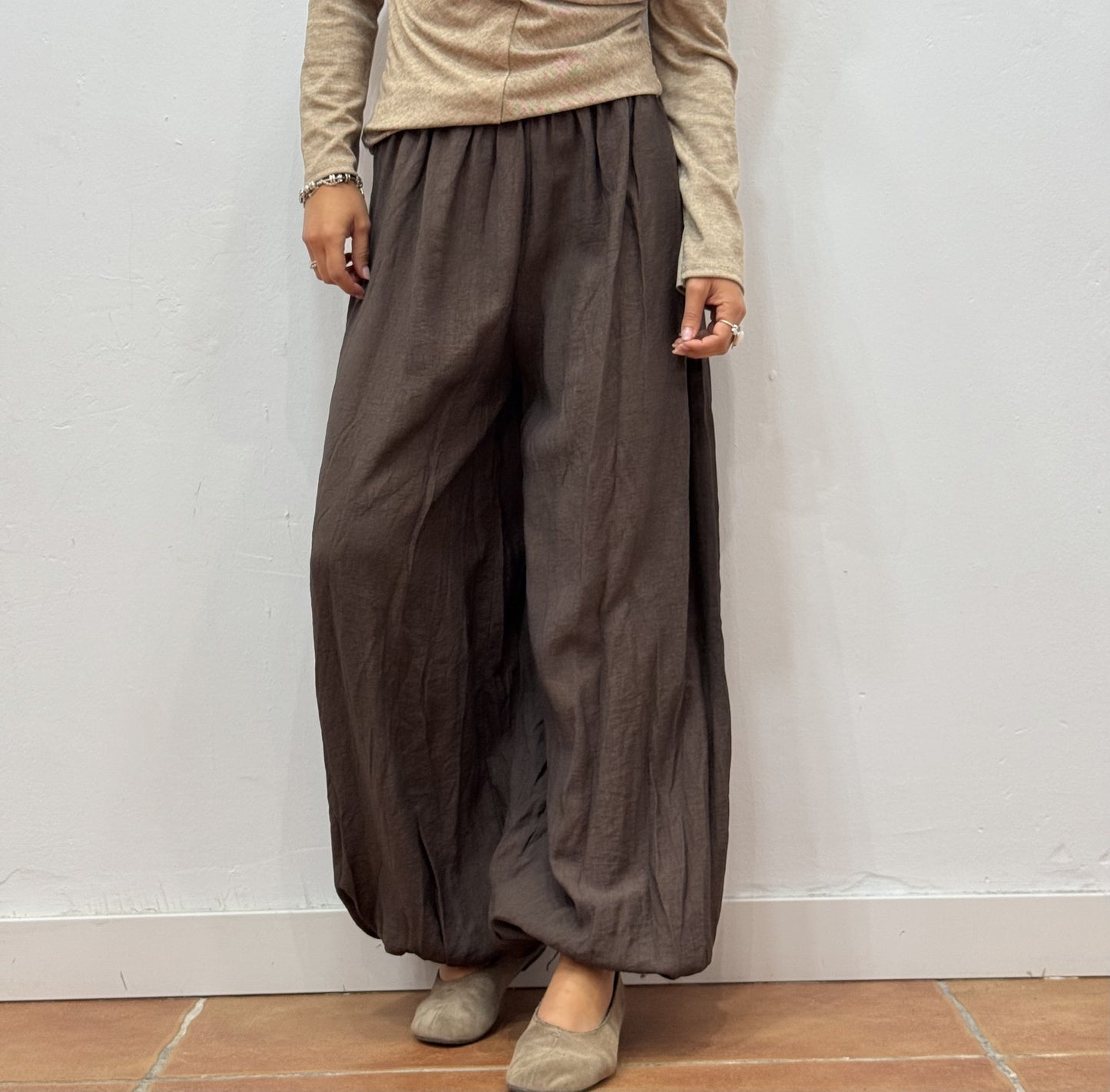 Pantalón Bombacho Marrón