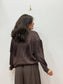 Sudadera Flecos Marrón