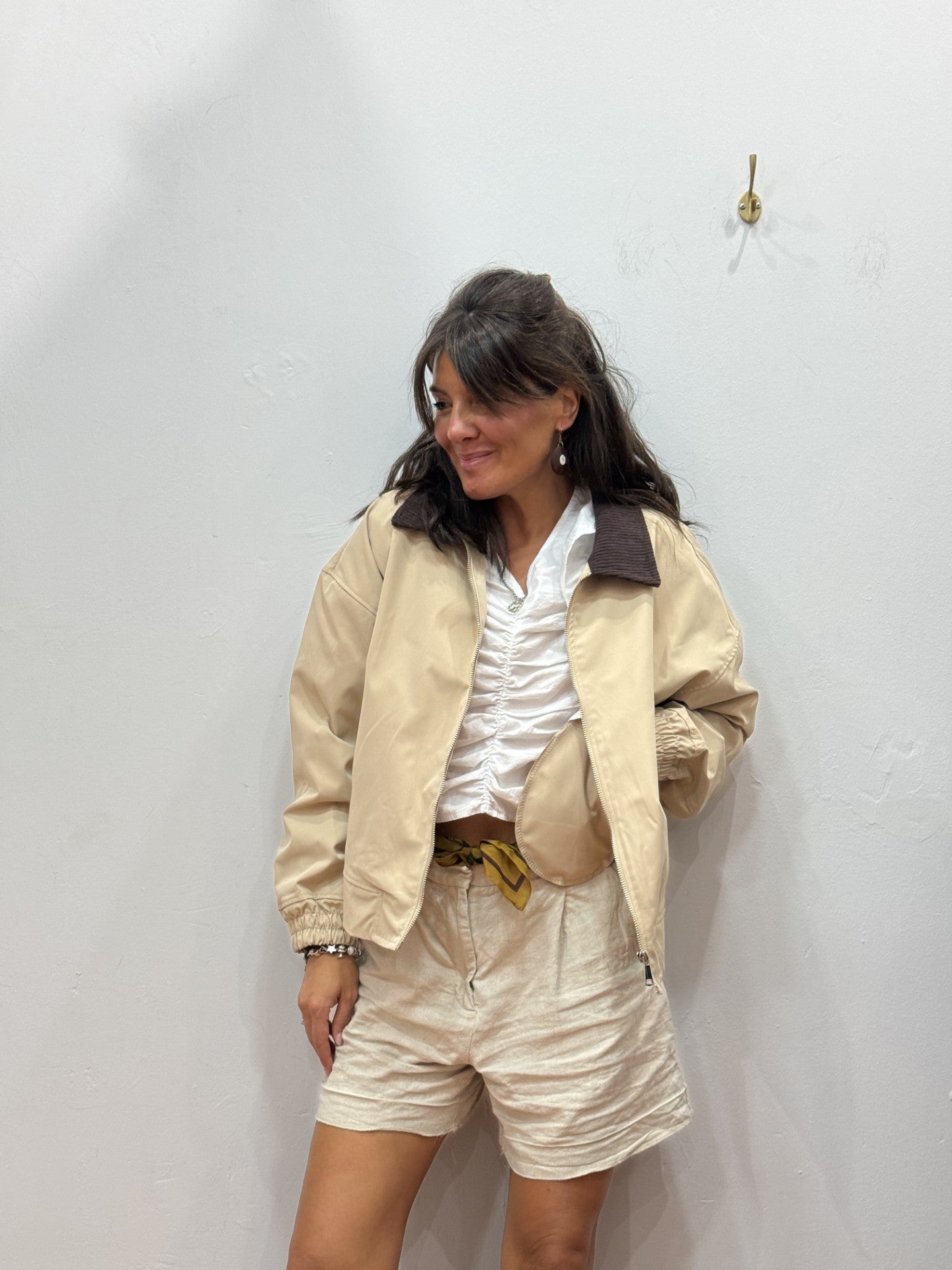 Bomber Cuello Pana