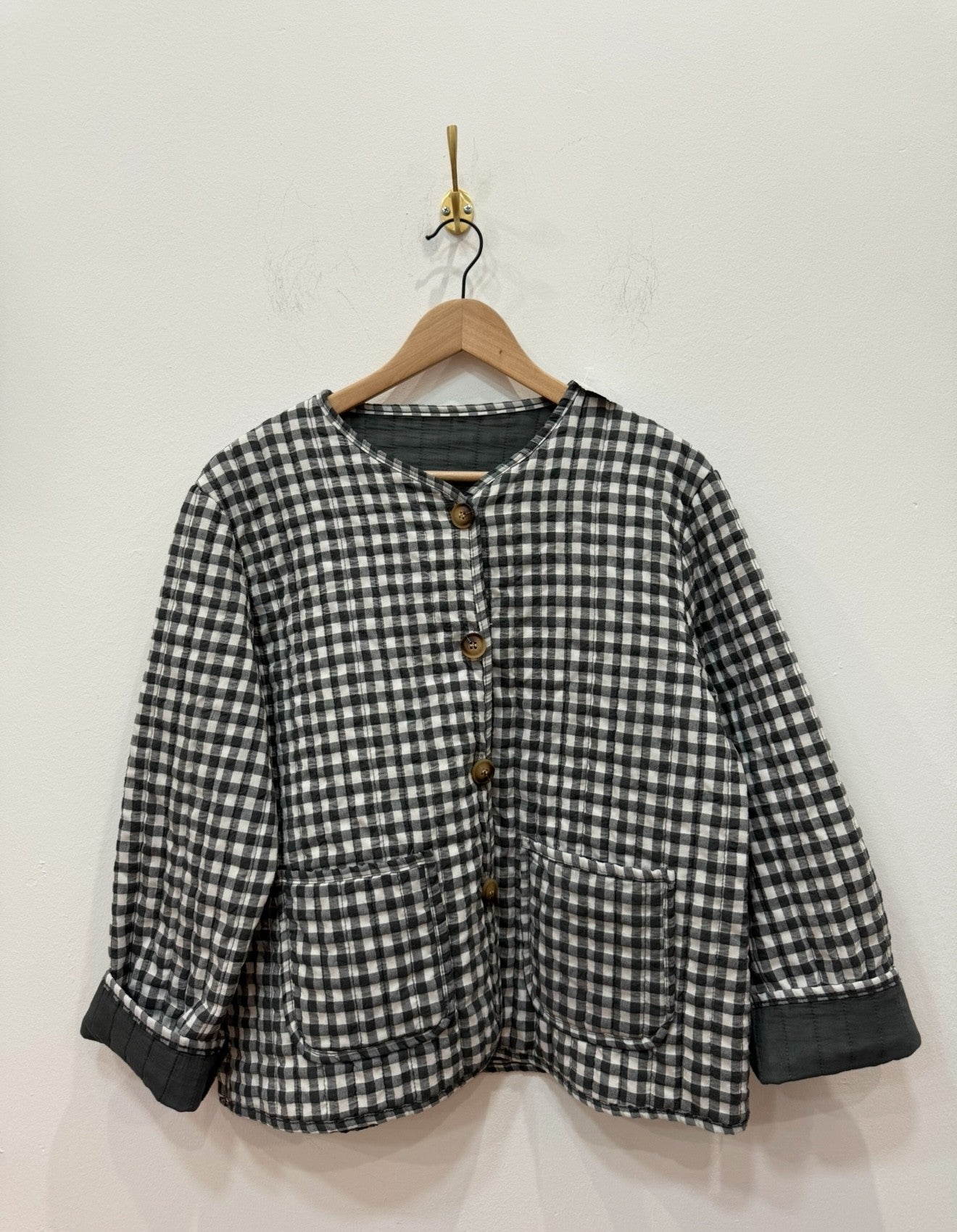 Chaqueta Acolchada Gris