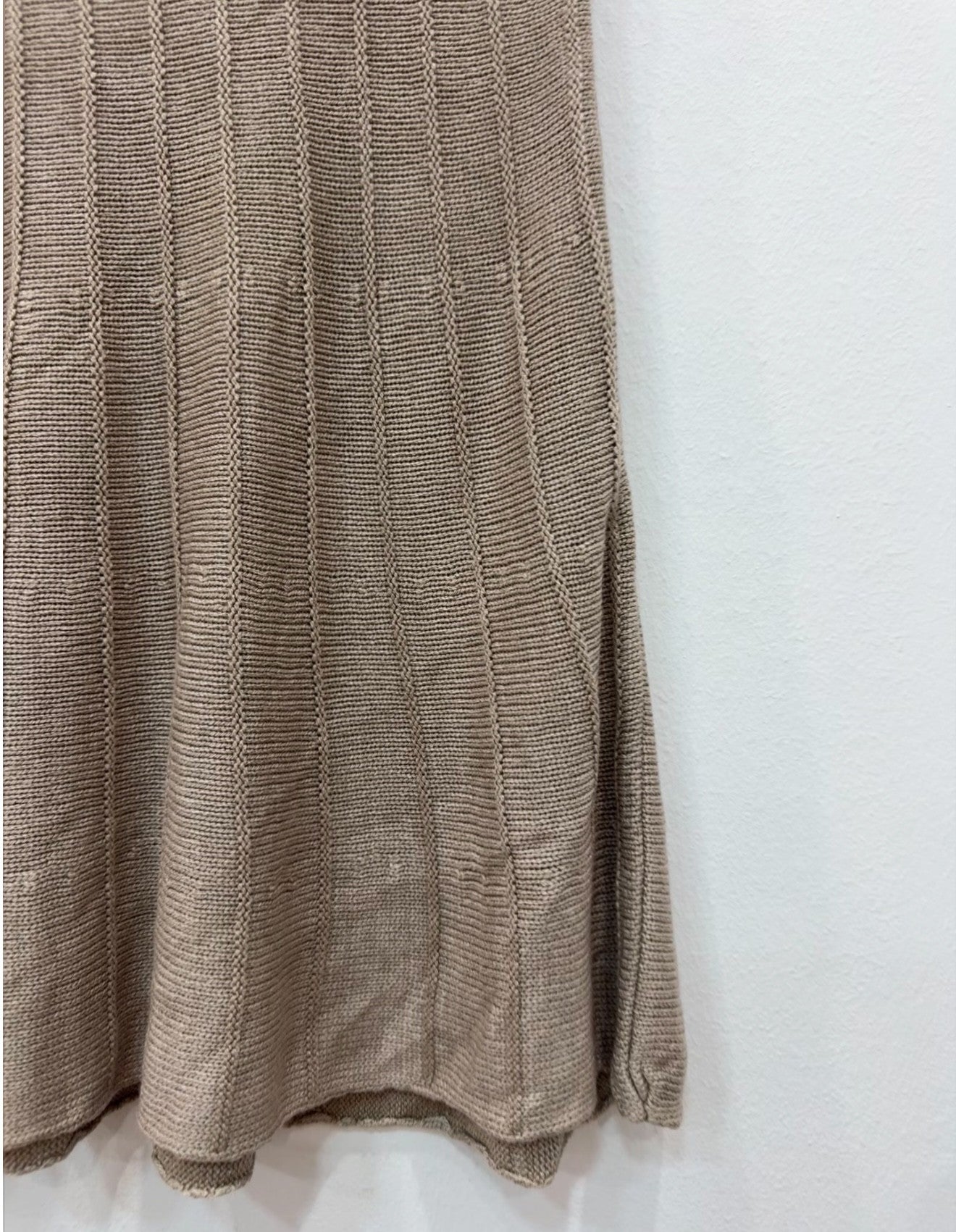 Falda de Punto Beige