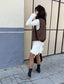 Vestido Volantes  Crudo