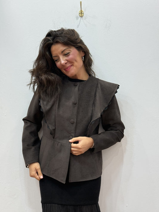 Chaqueta Terciopelo Chocolate
