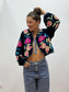 Chaqueta bordada Azul Noche