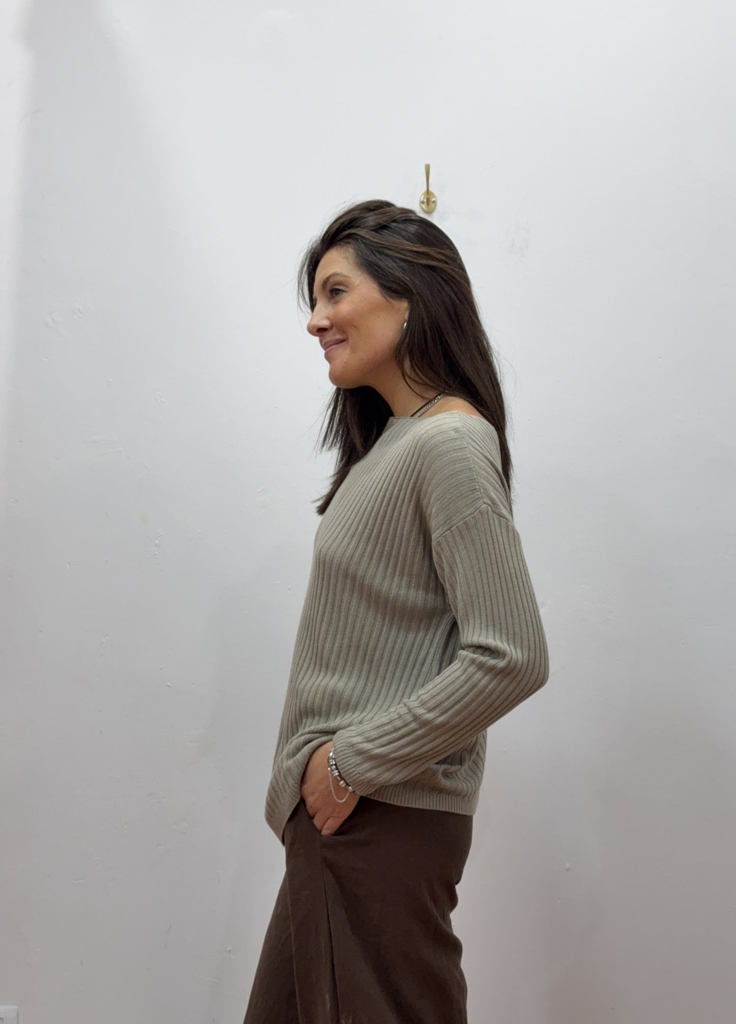 Jersey Canalé Ceniza