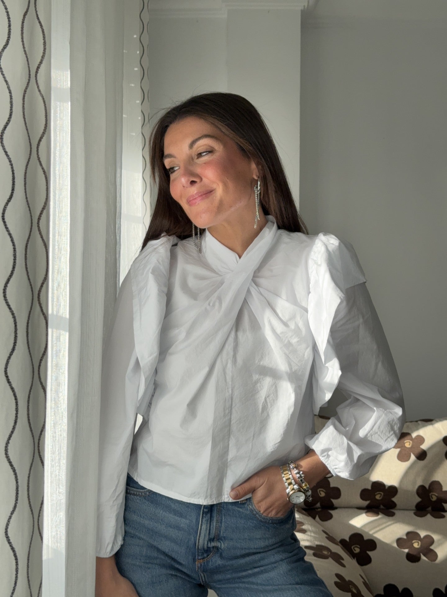 Camisa Cruzada Blanca