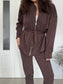 Conjunto Chandal con Cinturón Chocolate