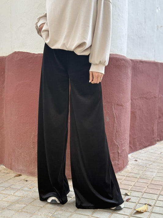 Pantalón Negro Terciopelo