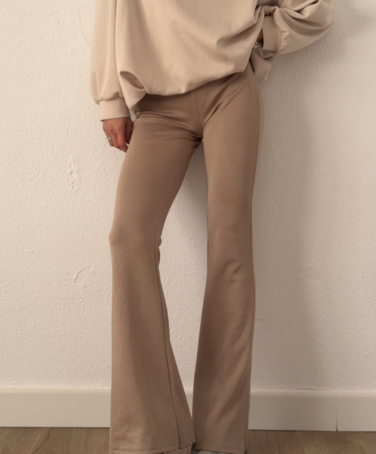 Pantalón Algodón Campana Café