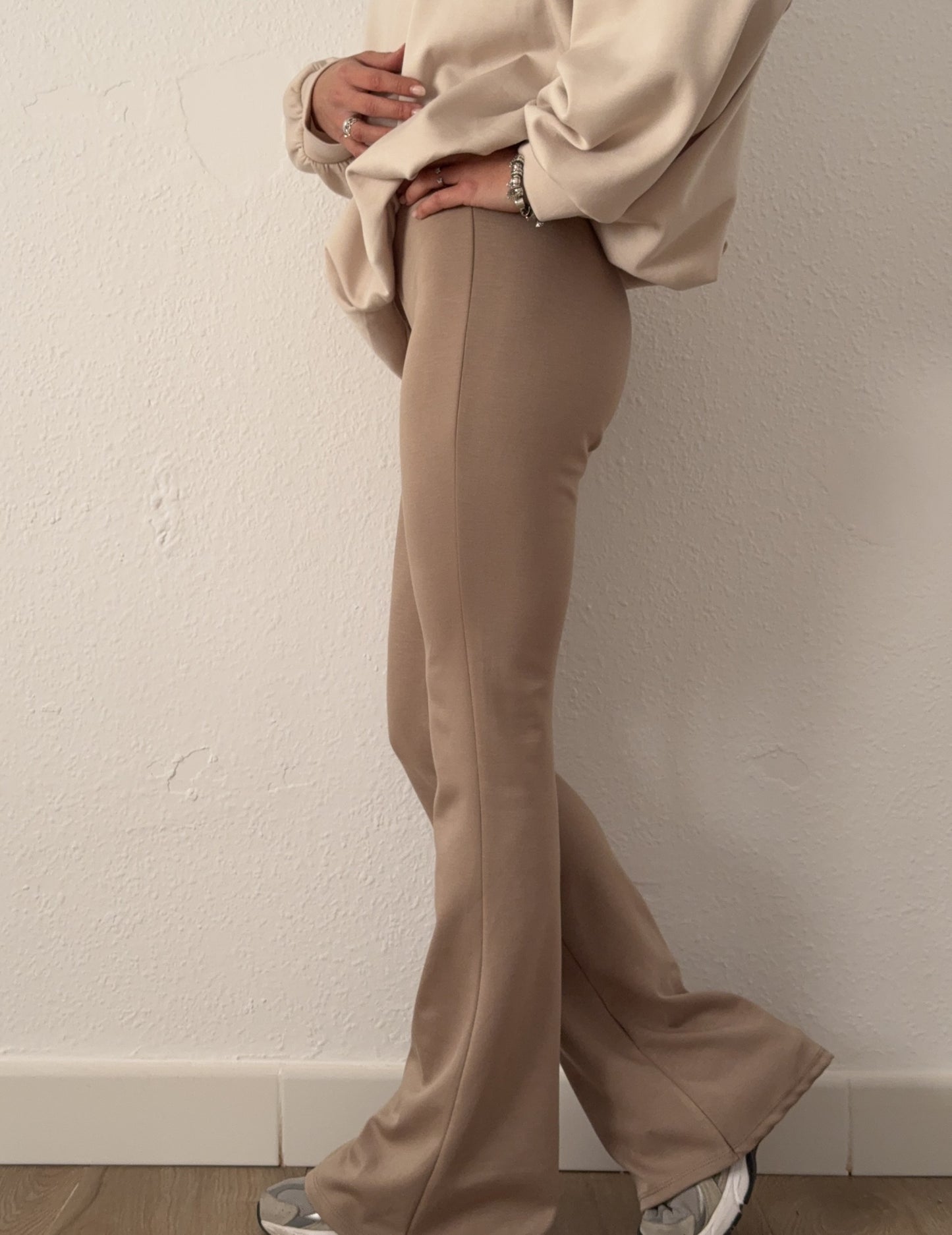 Pantalón Algodón Campana Café