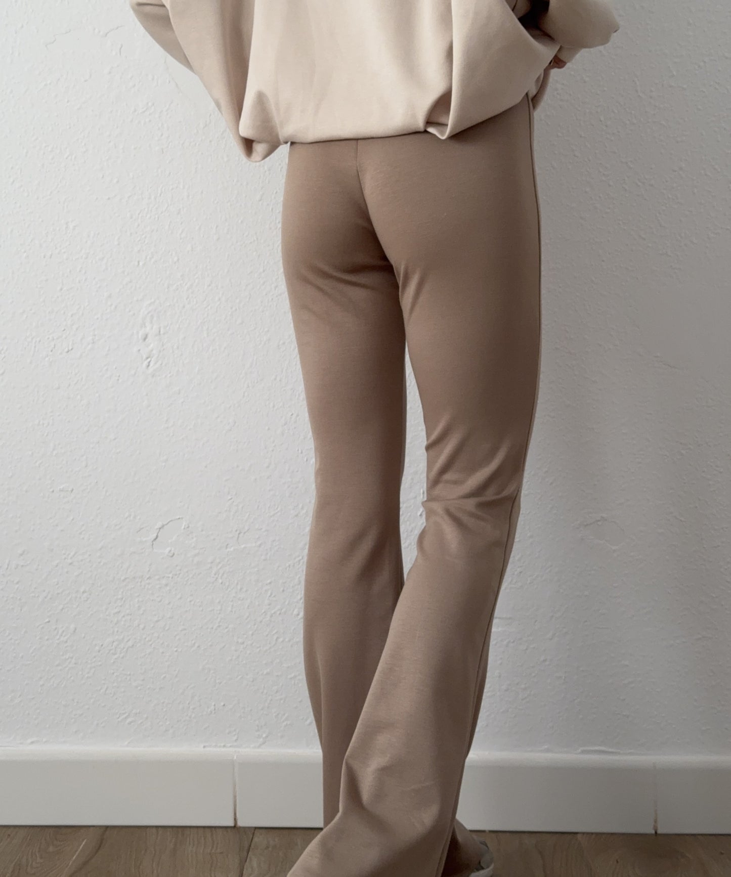 Pantalón Algodón Campana Café