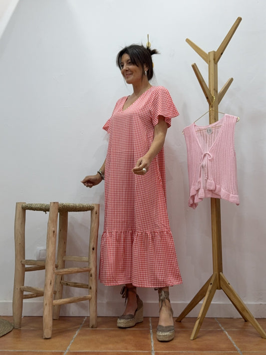 Vestido Vichy Rojo