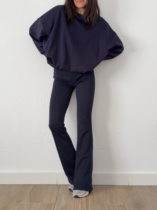 Pantalón Algodón Campana Marino