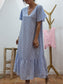 Vestido Vichy celeste