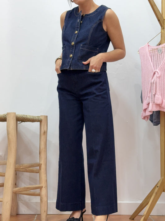 Pantalón Vaquero Oscuro