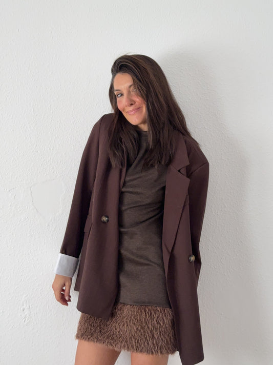 Blazer Overside Marrón