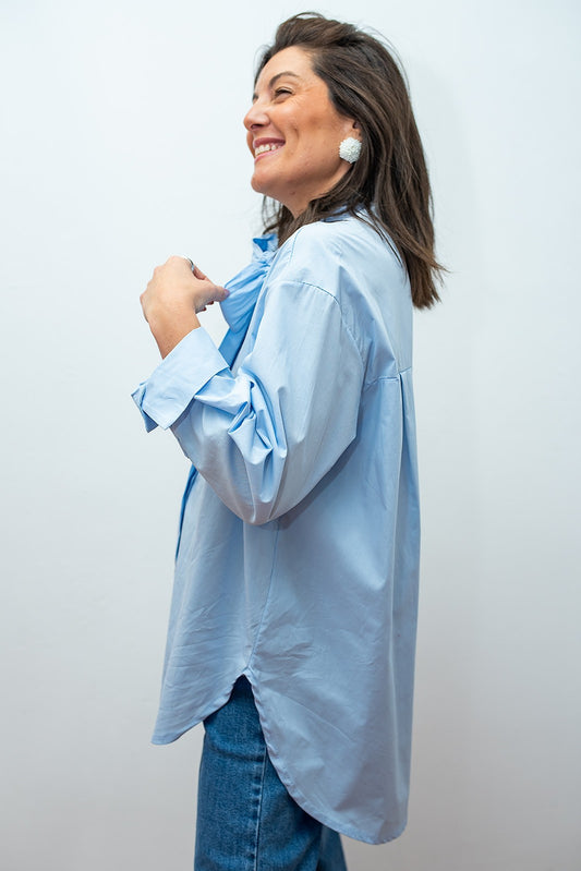 Camisa Lazada Azul Celeste