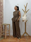 Traje con Hombreras marrón