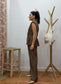 Traje con Hombreras marrón