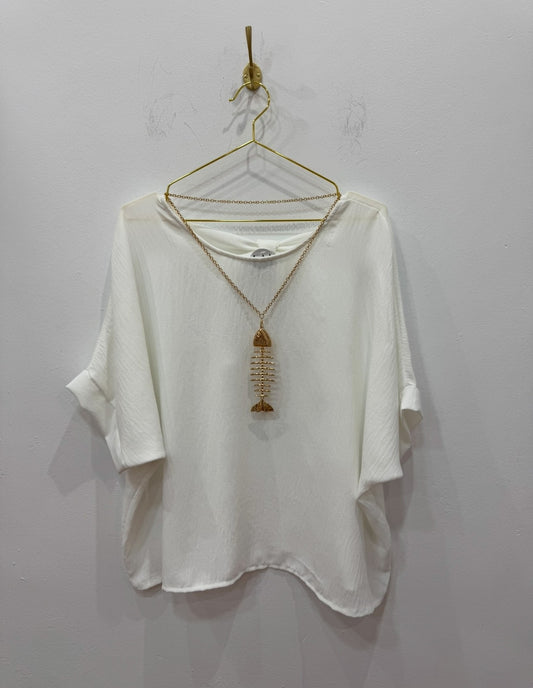 Camisa raspa Blanco
